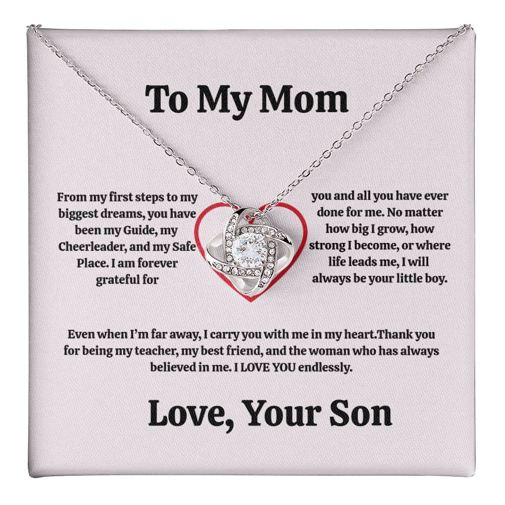 Mom Love Knot Necklace From Son/Daughter