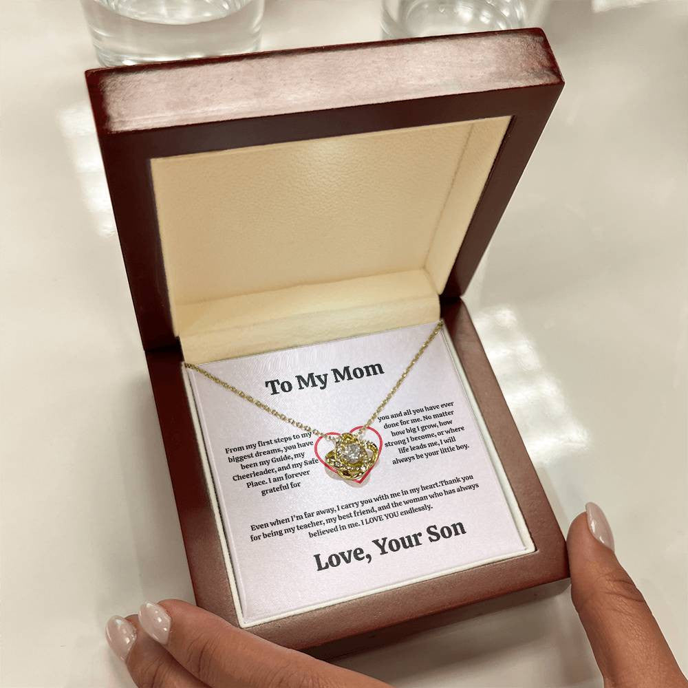 Mom Love Knot Necklace From Son/Daughter