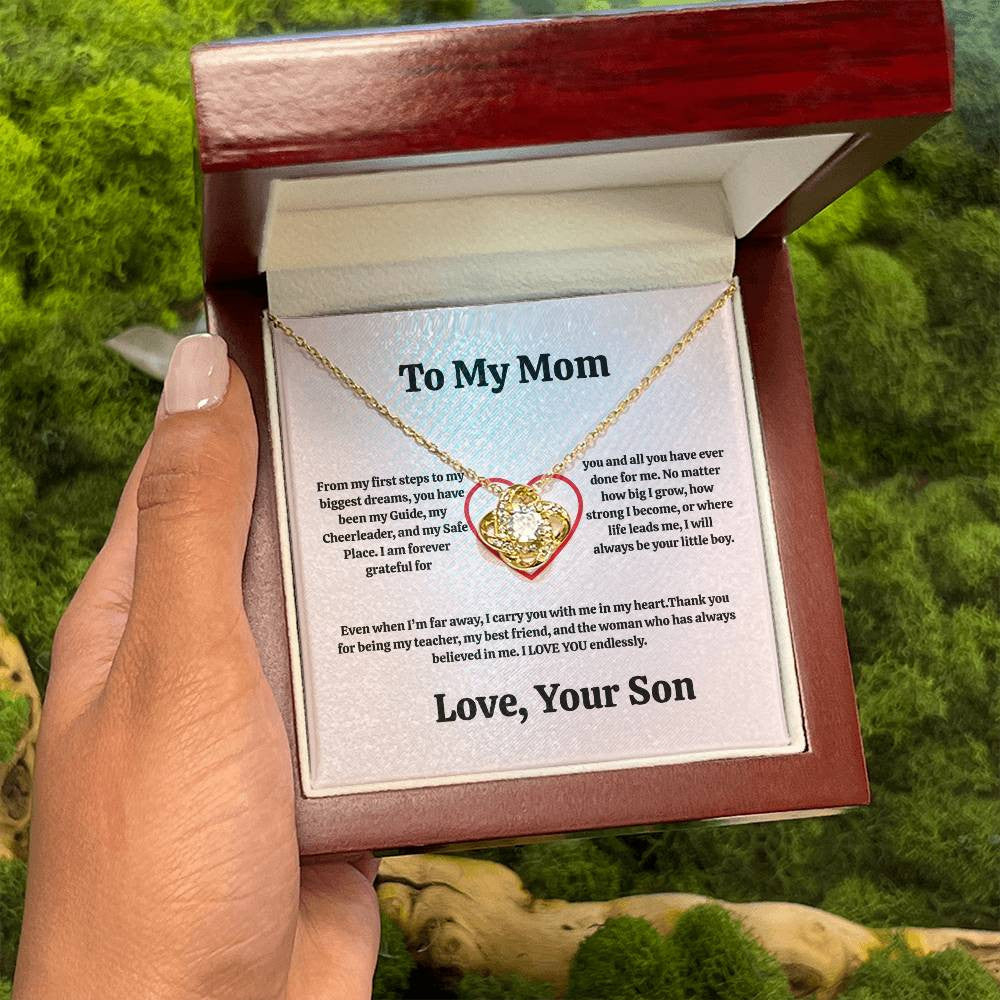 Mom Love Knot Necklace From Son/Daughter