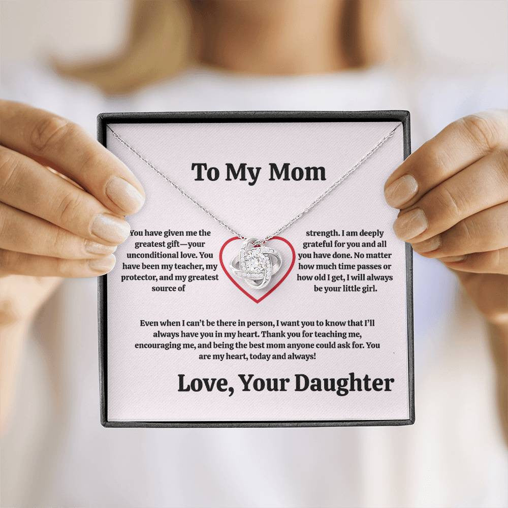 Mom Love Knot Necklace From Son/Daughter