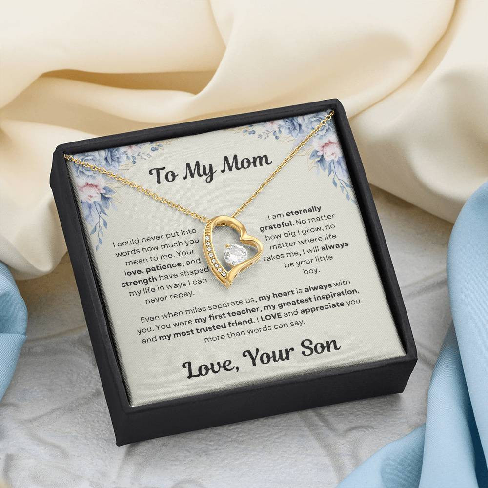 To My Mom Forever Love Necklace Love Son/Daughter
