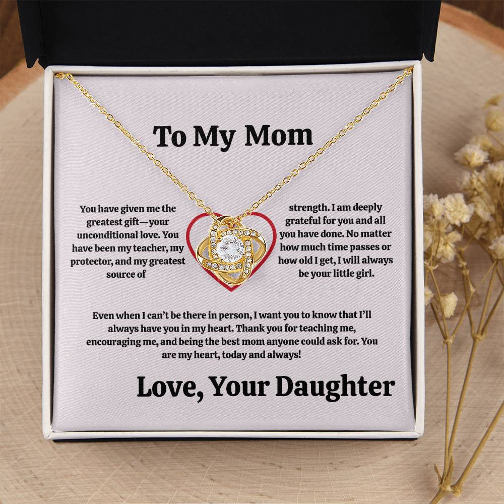 Mom Love Knot Necklace From Son/Daughter