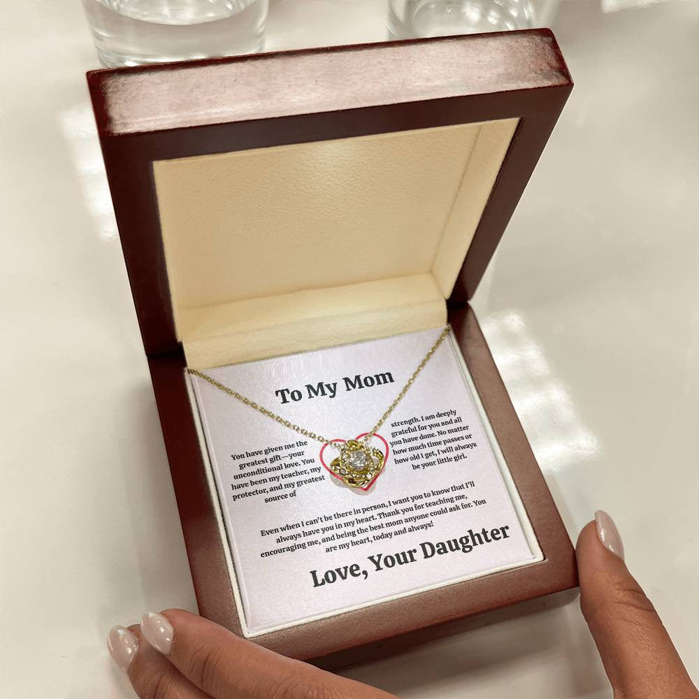 Mom Love Knot Necklace From Son/Daughter