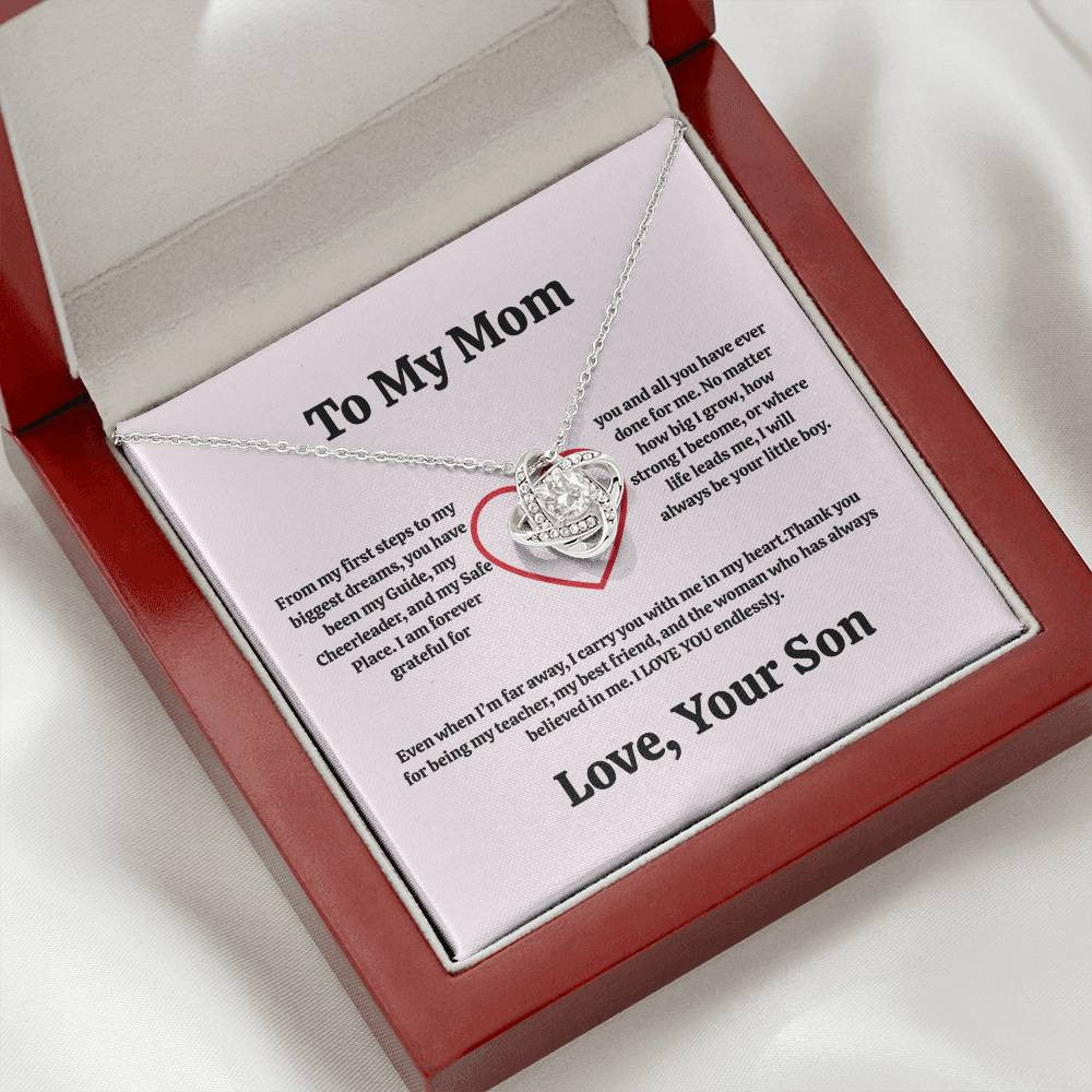 Mom Love Knot Necklace From Son/Daughter