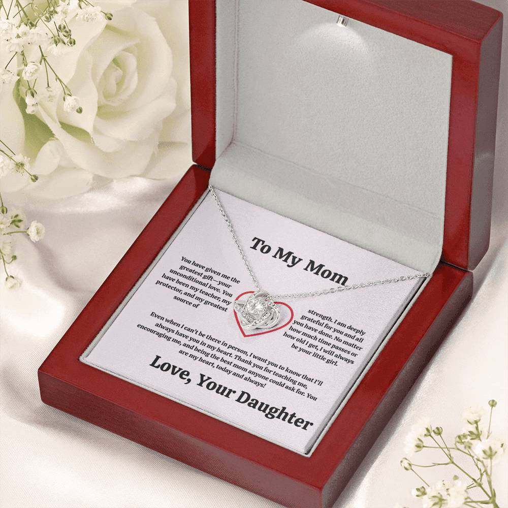 Mom Love Knot Necklace From Son/Daughter