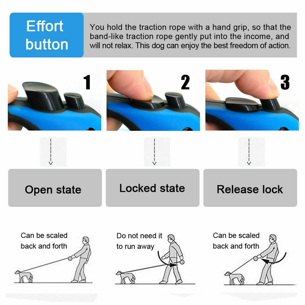 Automatic Retractable Dog Leash/Collar