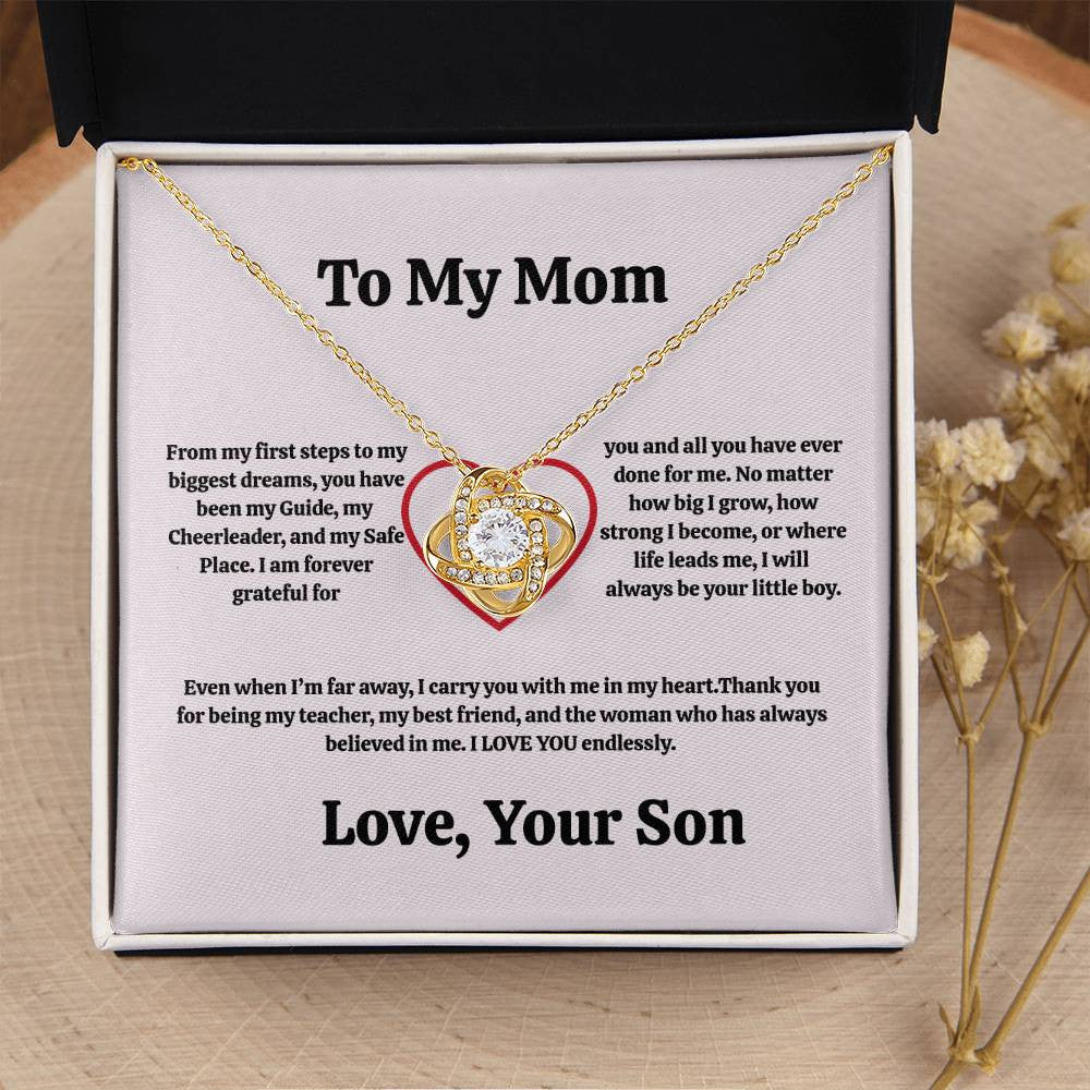 Mom Love Knot Necklace From Son/Daughter