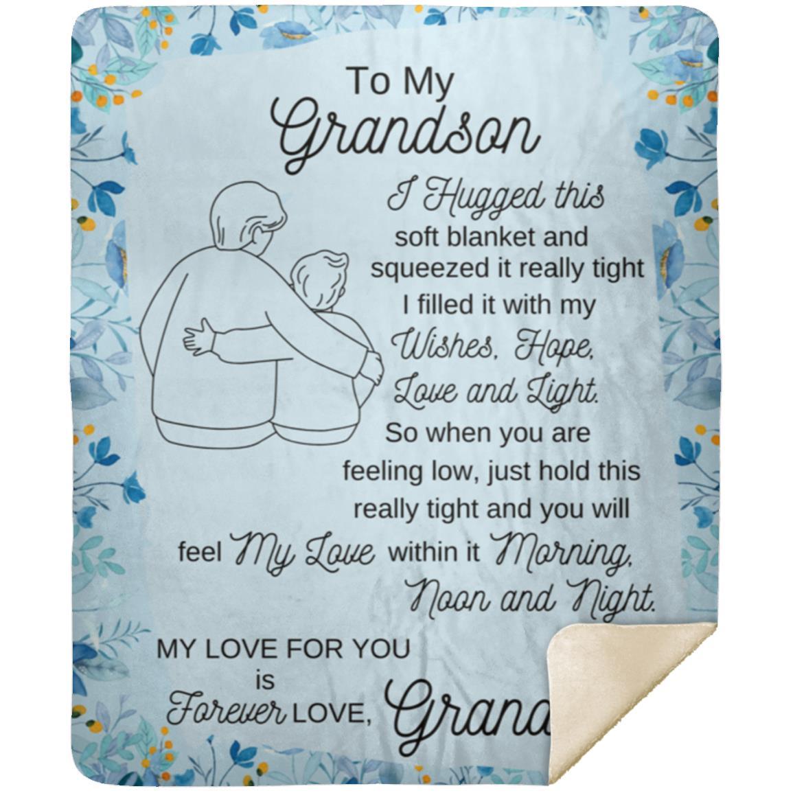 To My Grandson Blanket