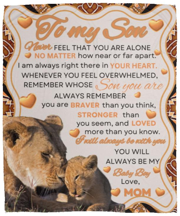 To My Son/Daughter Love Mom Blanket