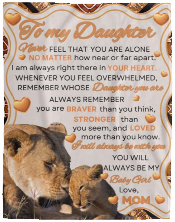 To My Son/Daughter Love Mom Blanket