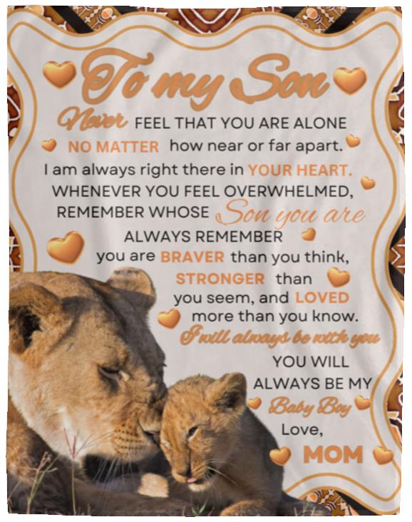 To My Son/Daughter Love Mom Blanket