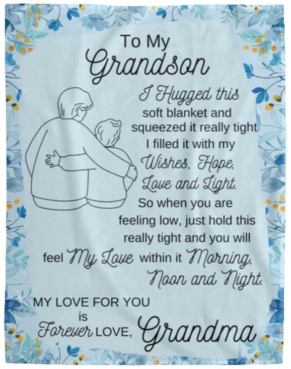 To My Grandson Blanket
