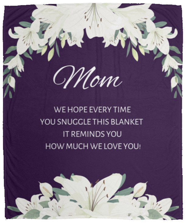 MOM FLOWER BLANKET