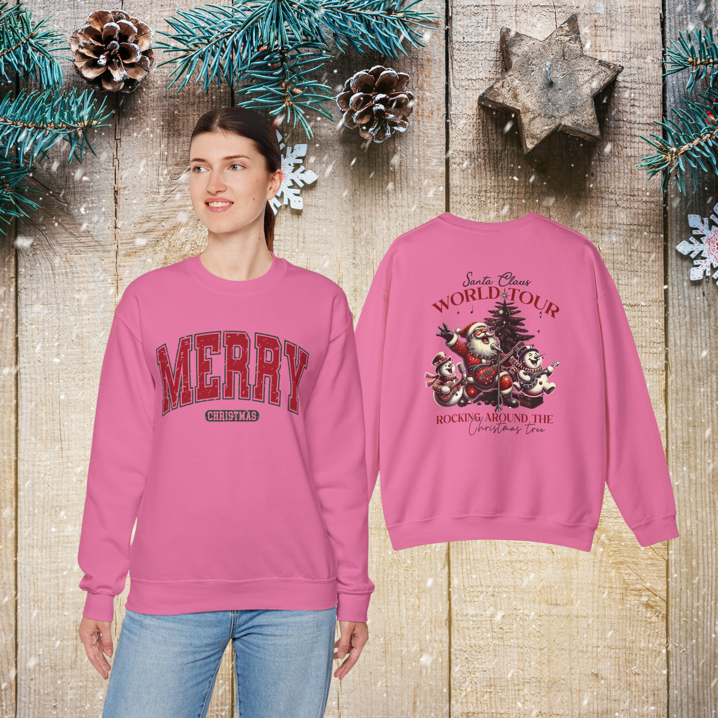 Unisex Crewneck Santa World Tour Sweatshirt