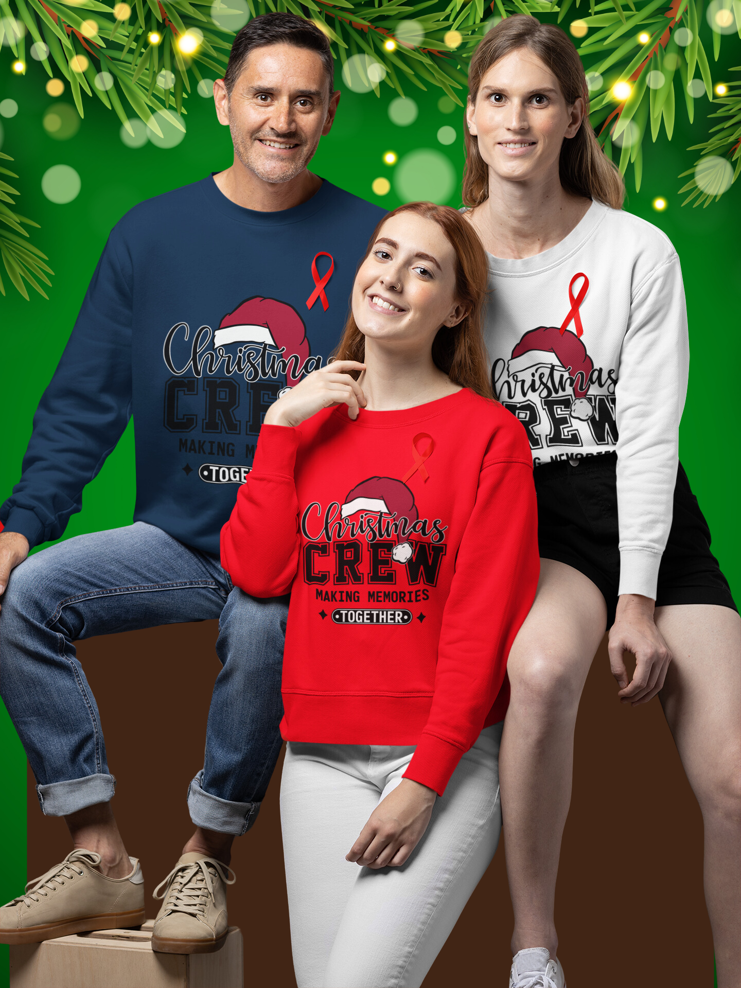 Christmas Crew Pullover Sweatshirt