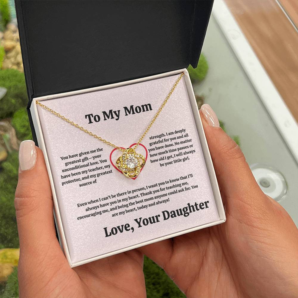 Mom Love Knot Necklace From Son/Daughter
