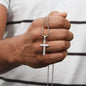 To My Son Cross Necklace Ball Chain