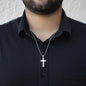 To My Son Cross Necklace Ball Chain