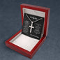 To My Son Cross Necklace Ball Chain