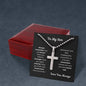 To My Son Cross Necklace Ball Chain