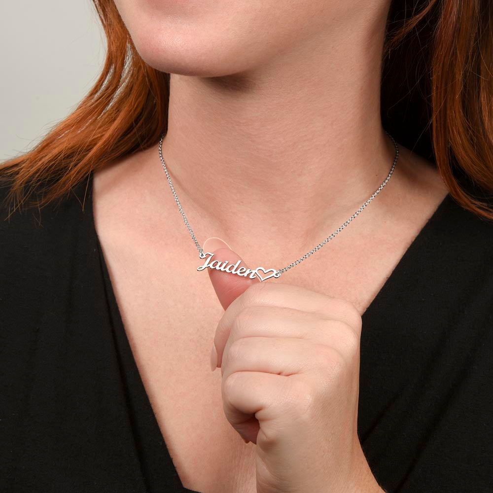 For The One Personalized Necklace/Him or Her