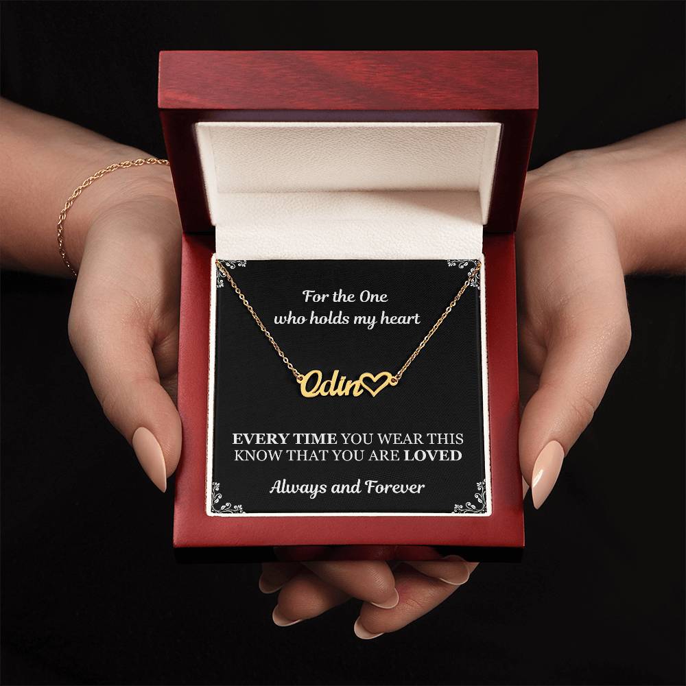 For The One Personalized Necklace/Him or Her