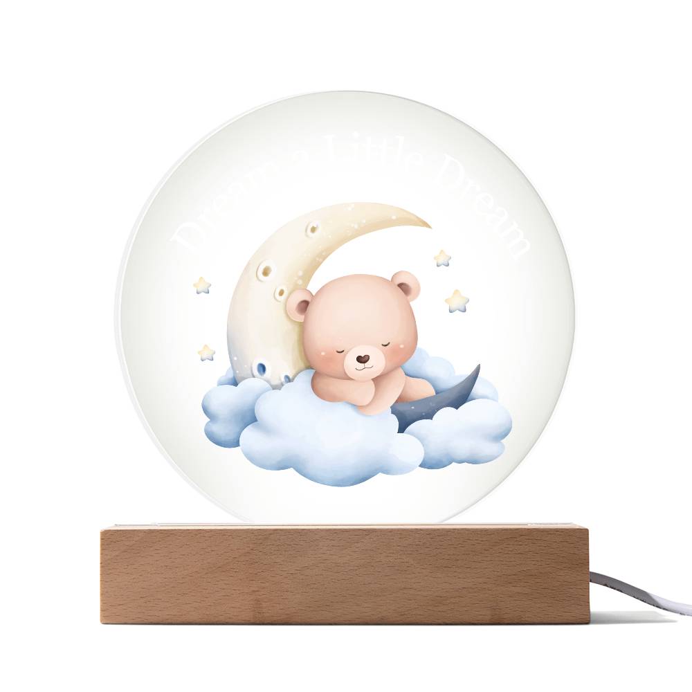 Dream Baby Boy Acrylic Night Light