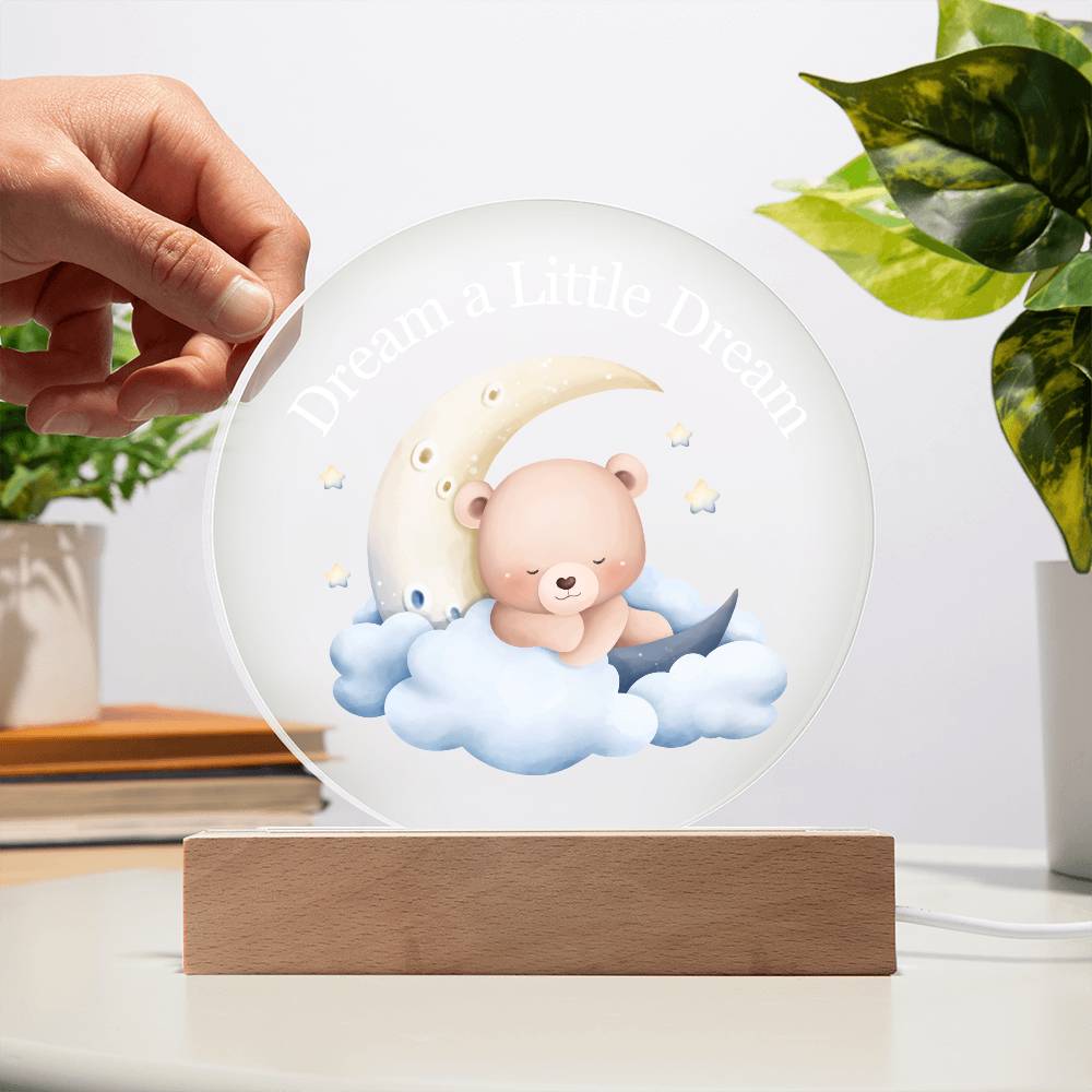Dream Baby Boy Acrylic Night Light