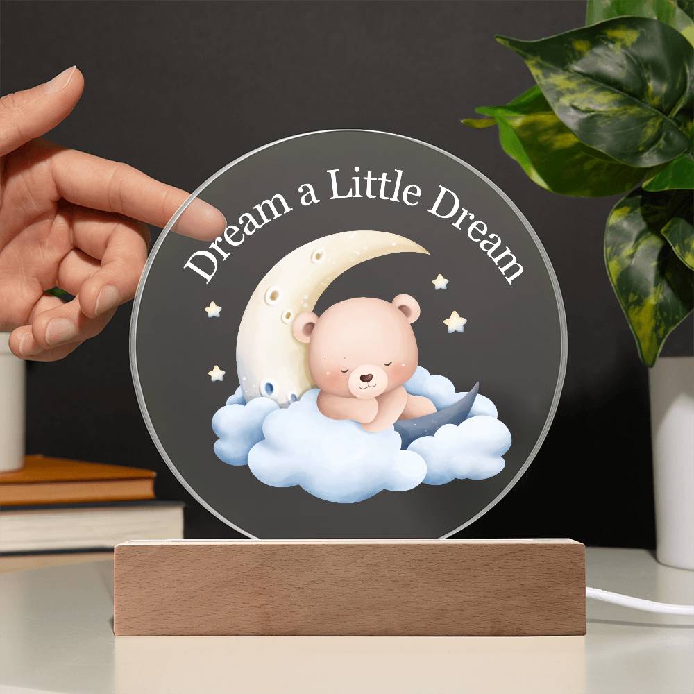 Dream Baby Boy Acrylic Night Light