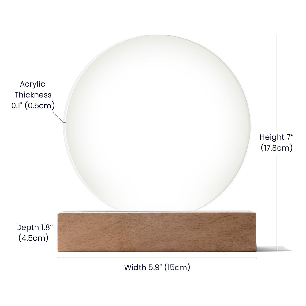 Dream Baby Boy Acrylic Night Light