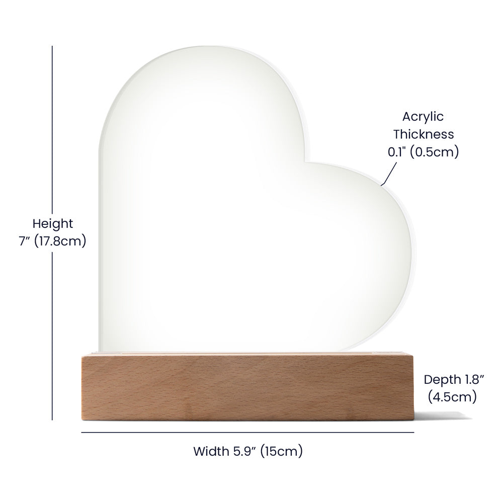 To My One & Only Acrylic Lamp