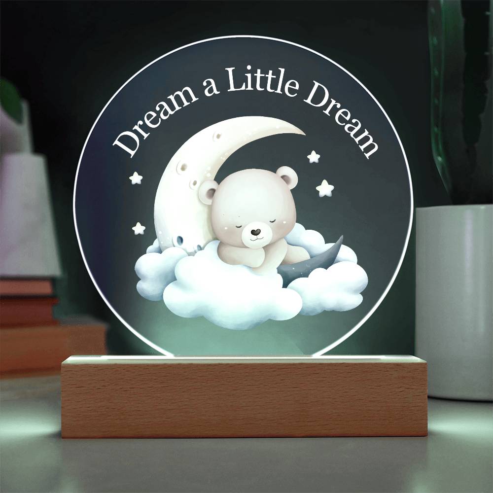 Dream Baby Boy Acrylic Night Light