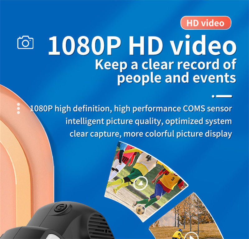 Retro Mini Camera With Screen 1080p HD Portable