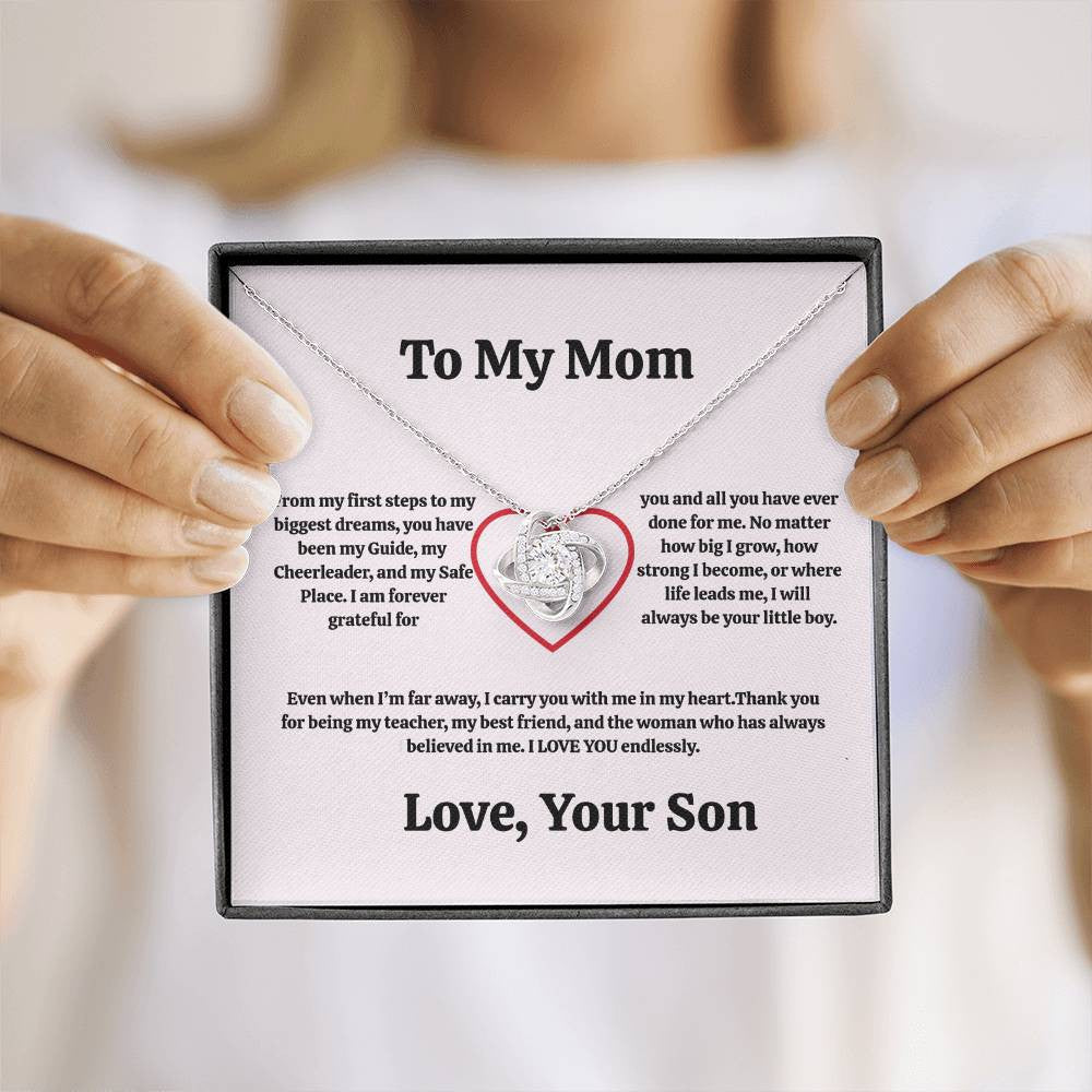 Mom Love Knot Necklace From Son/Daughter