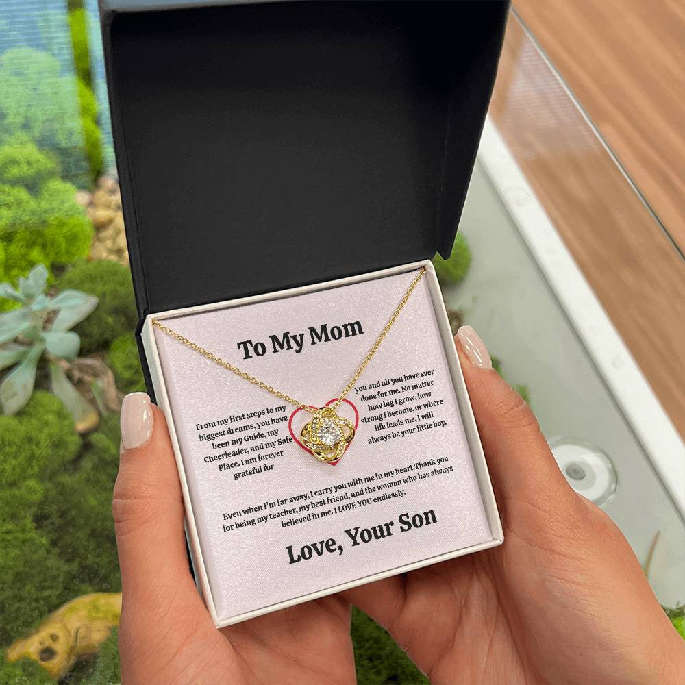 Mom Love Knot Necklace From Son/Daughter