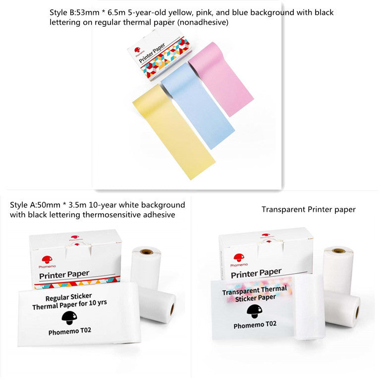 Portable Mini Thermal Bluetooth-compatible Mini Label Printer