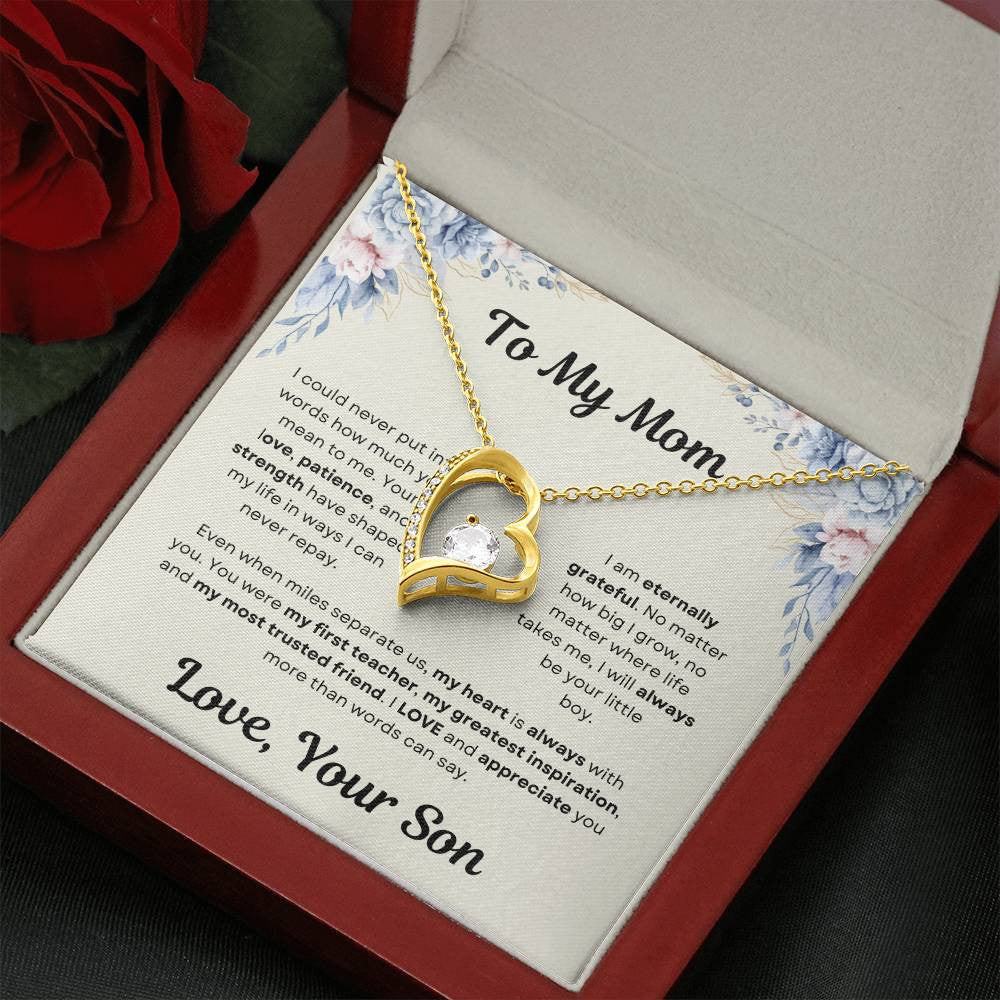 To My Mom Forever Love Necklace Love Son/Daughter