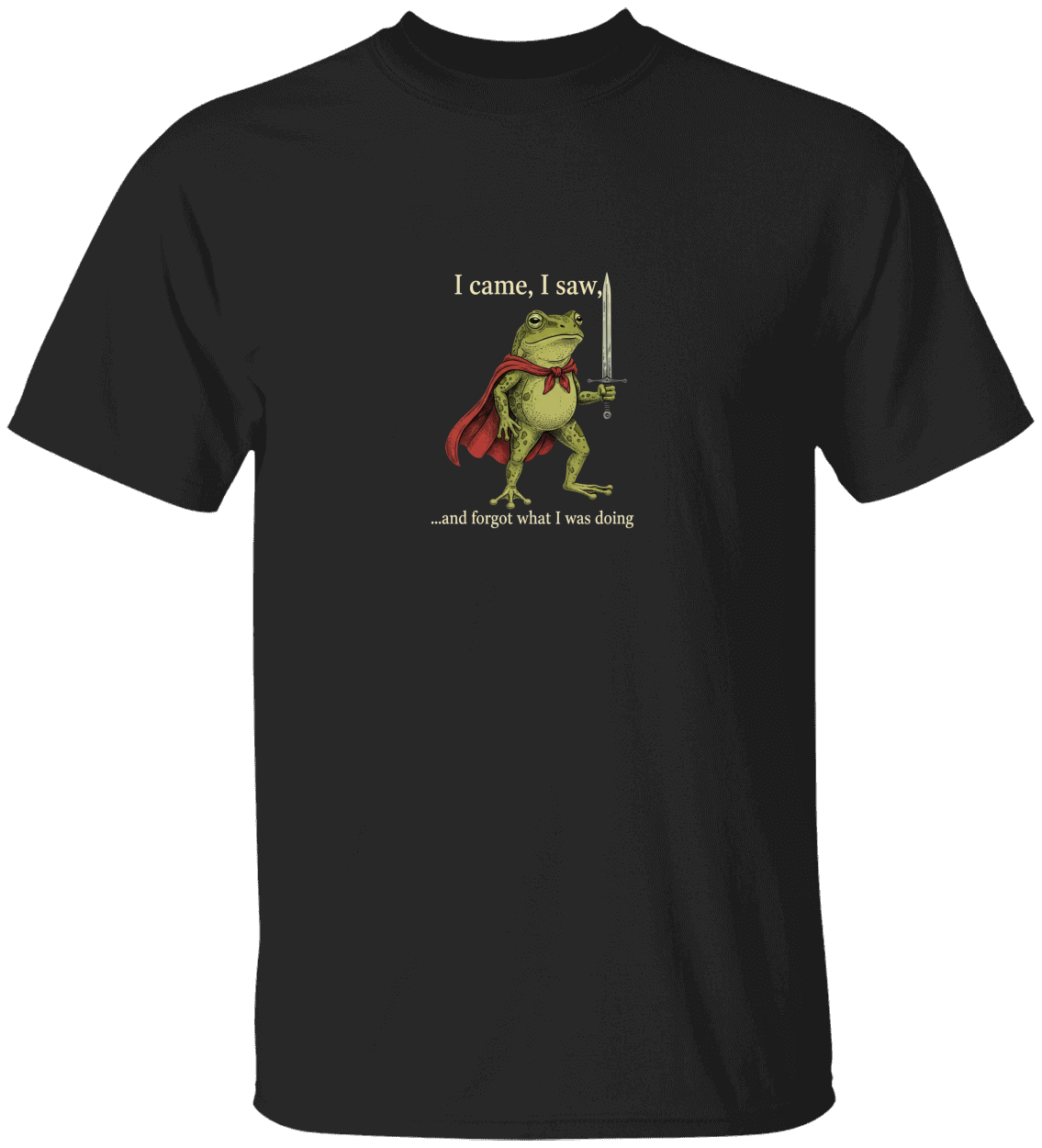 Funny Frog T-Shirt | I Came, I Saw, and Forgot