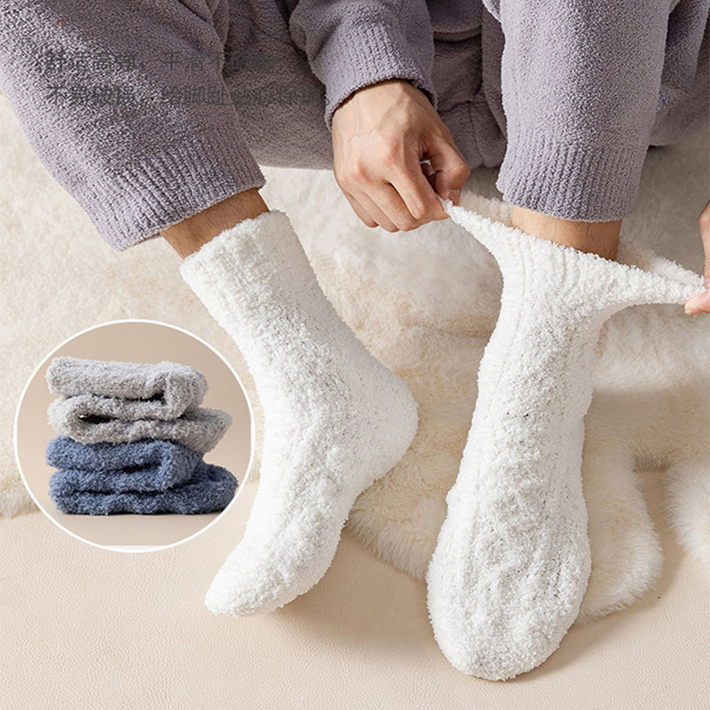 Winter Warm Fuzzy Coral Fleece Socks