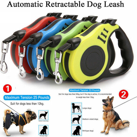 Automatic Retractable Dog Leash/Collar