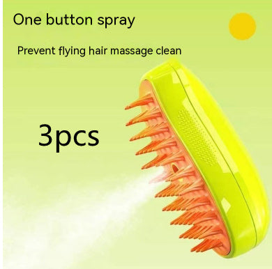 3 In 1 Cat/Dog Steam Brush