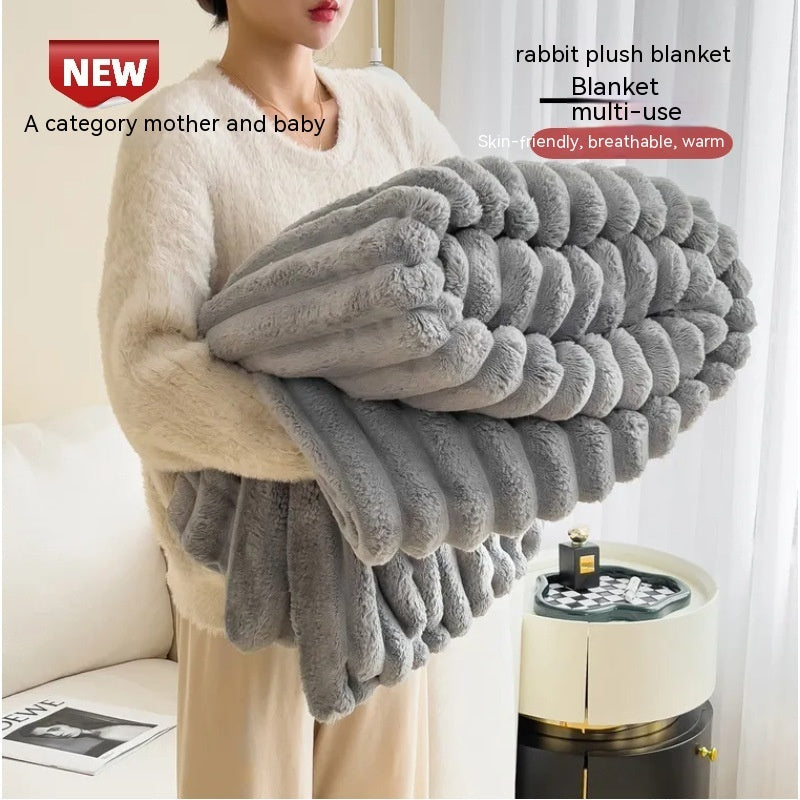 Soft VelvetRabbit Fur Blanket