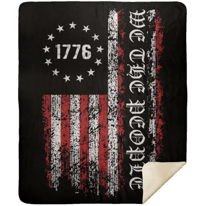 We The People Red/White/Black Blanket