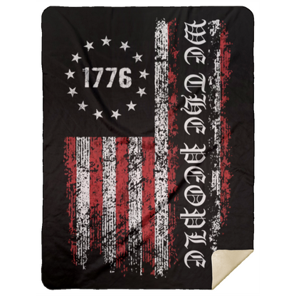 We The People Red/White/Black Blanket