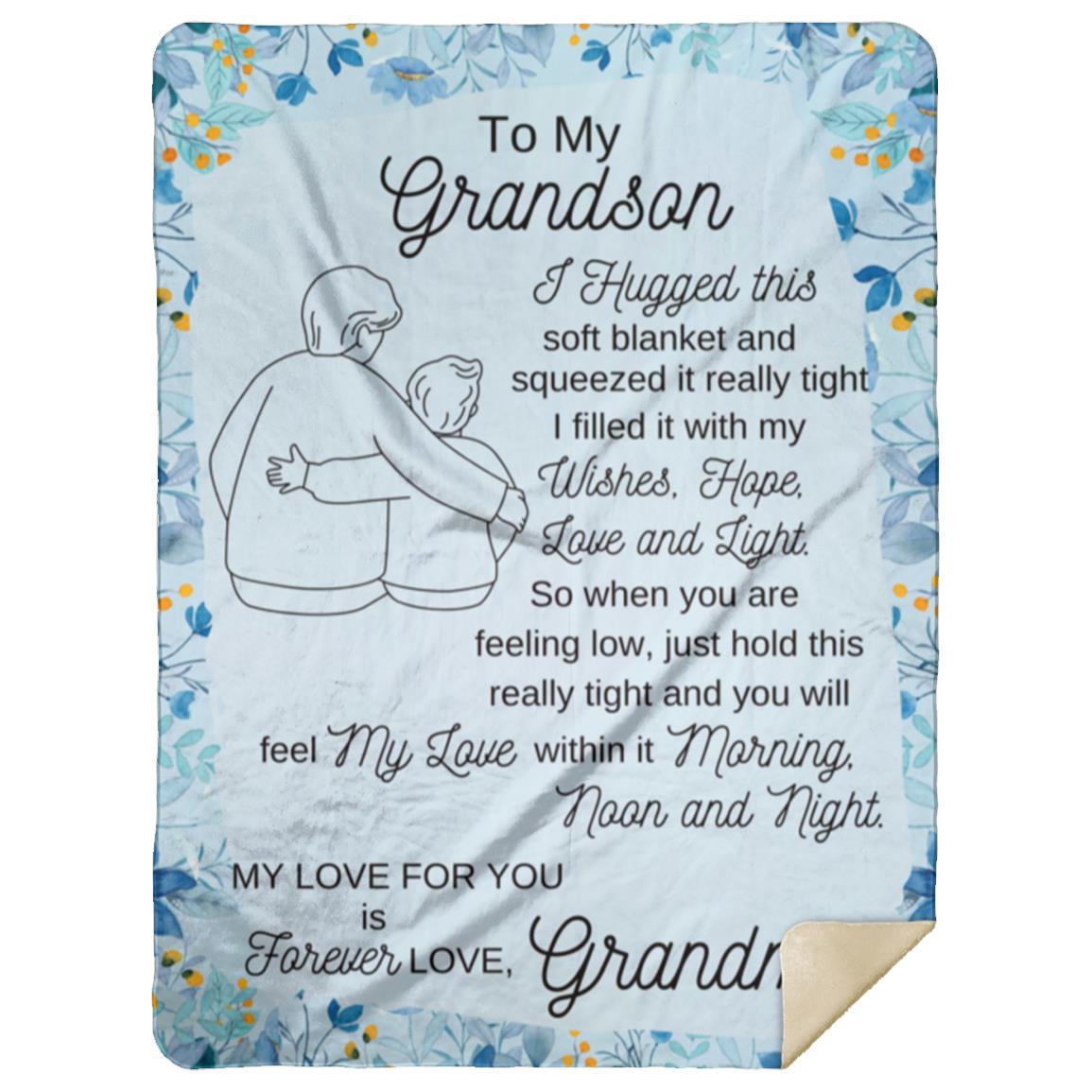 To My Grandson Blanket