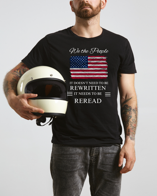 CLOSEOUT - We The People American Flag Short Sleeve Tee