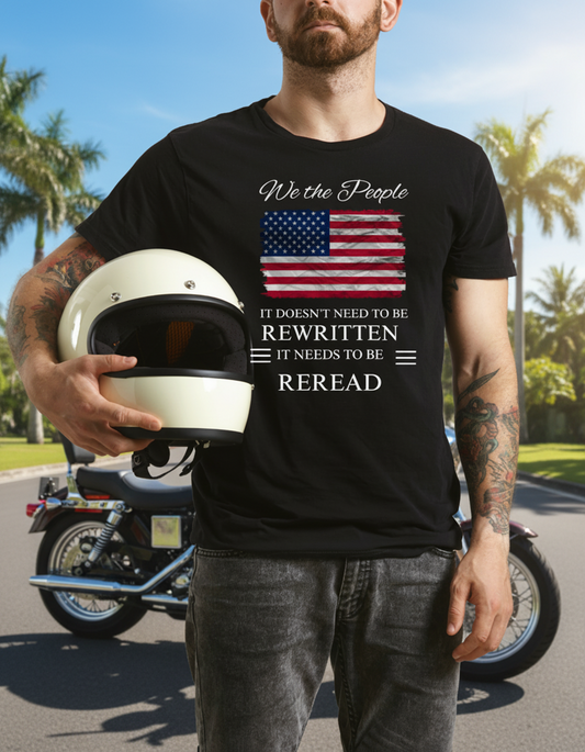 CLOSEOUT - We The People American Flag Short Sleeve Tee