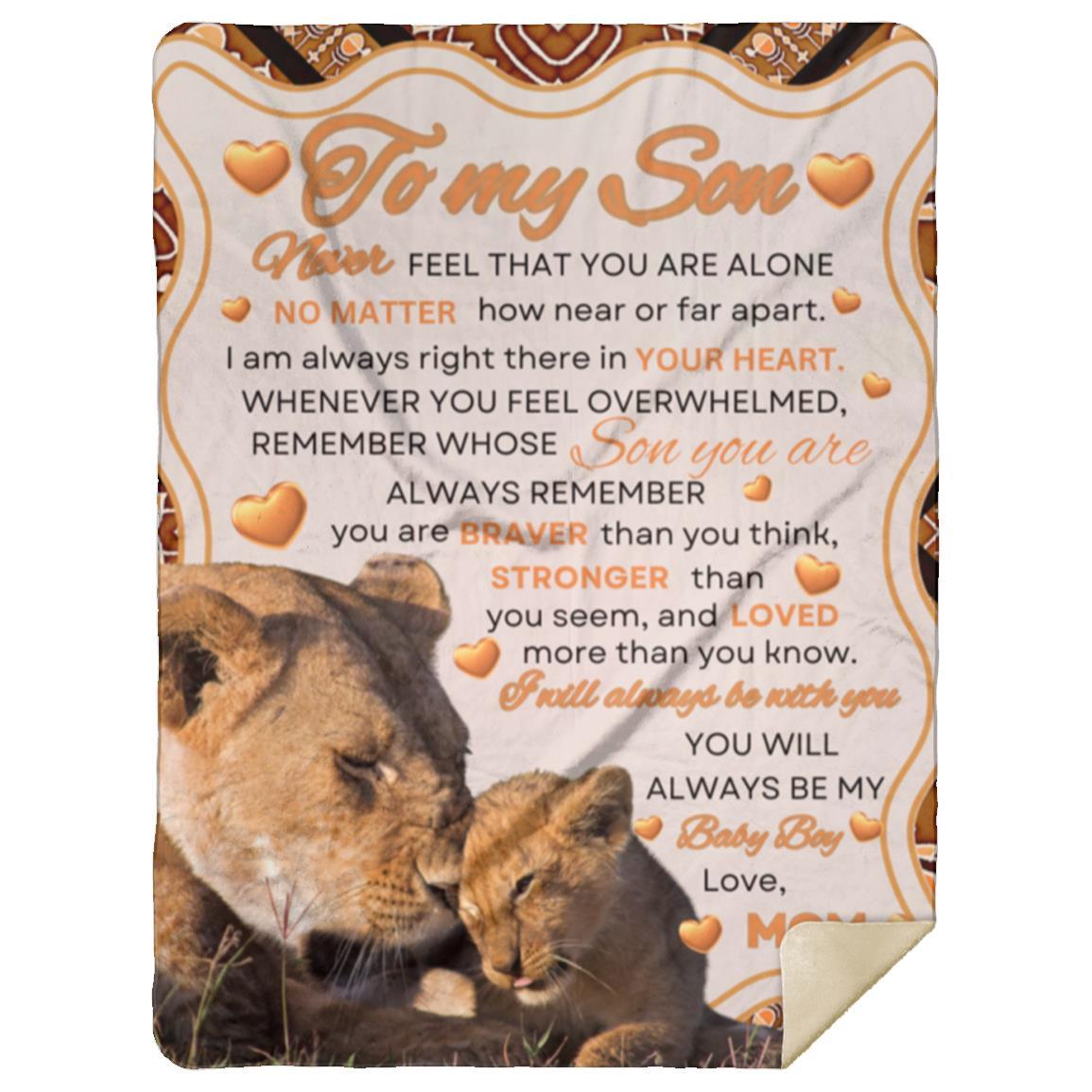 To My Son/Daughter Love Mom Blanket