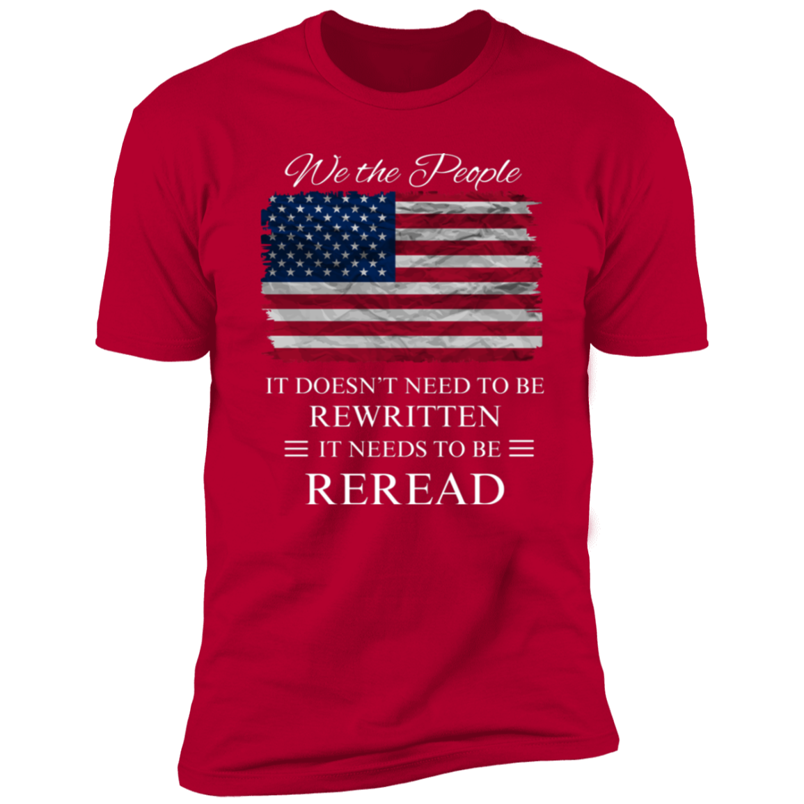 CLOSEOUT - We The People American Flag Short Sleeve Tee