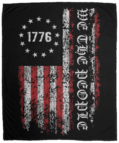 We The People Red/White/Black Blanket